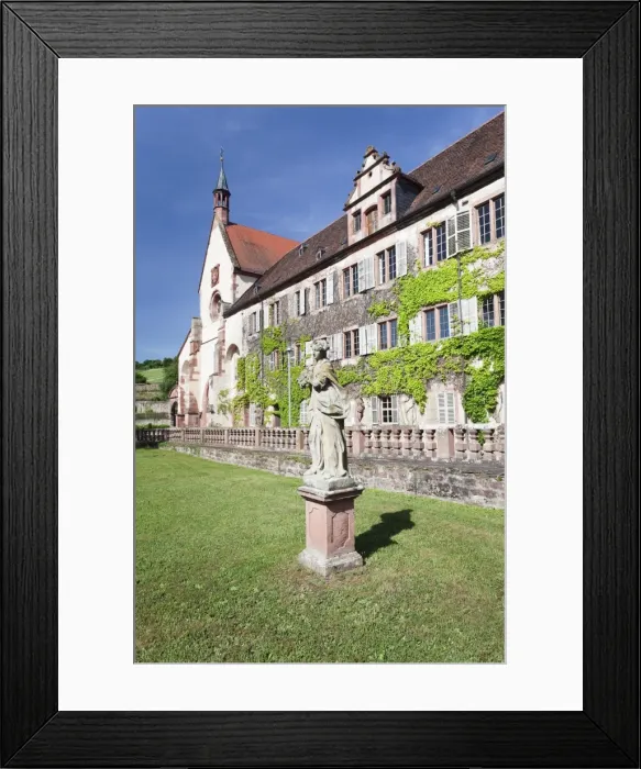 Framed Print : Bronnbach Cistercian monastery, Taubertal Valley, Romantic Road (Romantische Stravue), Baden Wurttemberg, Germany, Europe Framed Print : Bronnbach Cistercian monastery, Taubertal Valley, Romantic Road (Romantische Stravue), Baden Wurttemberg, Germany, Europe