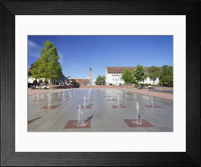 Framed Print : Fountains, marketplace, Freudenstadt, Black Forest, Baden Wurttemberg, Germany, Europe Framed Print : Fountains, marketplace, Freudenstadt, Black Forest, Baden Wurttemberg, Germany, Europe