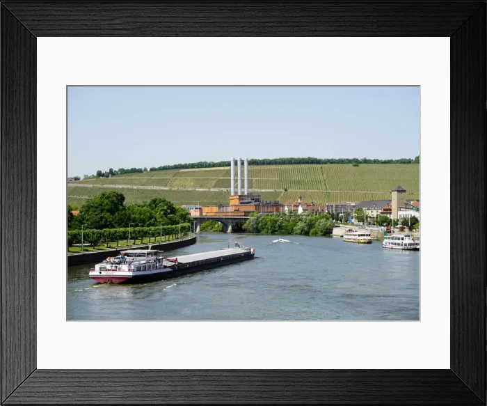 Framed Print : Shipping on the River Main, Wurzburg, Bavaria, Germany, Europe Framed Print : Shipping on the River Main, Wurzburg, Bavaria, Germany, Europe