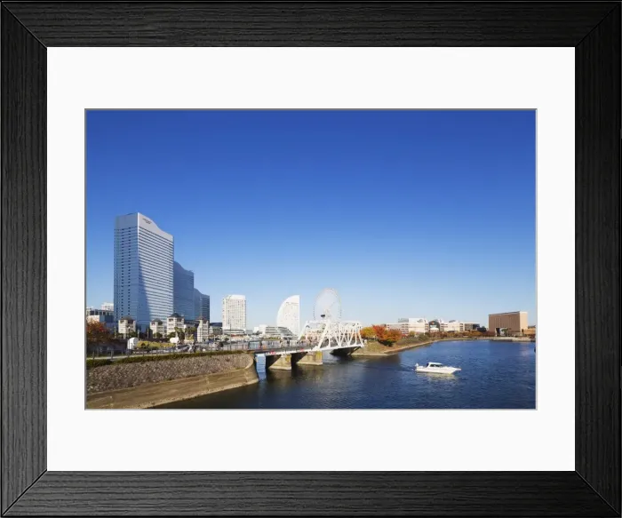 Framed Print : Yokohama Bay and skyline, Yokohama, Honshu, Japan, Asia Framed Print : Yokohama Bay and skyline, Yokohama, Honshu, Japan, Asia