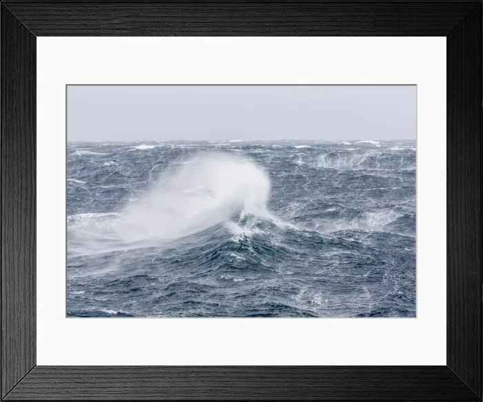Framed Print : Gale force westerly winds build large waves in the Drake Passage, Antarctica, Polar Regions Framed Print : Gale force westerly winds build large waves in the Drake Passage, Antarctica, Polar Regions