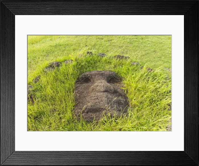 Framed Print : Fallen moai head at the archaeological site at Ahu Vinapu, Rapa Nui National Park, UNESCO World Heritage Site, Easter Island (Isla de Pascua), Chile, South America Framed Print : Fallen moai head at the archaeological site at Ahu Vinapu, Rapa Nui National Park, UNESCO World Heritage Site, Easter Island (Isla de Pascua), Chile, South America