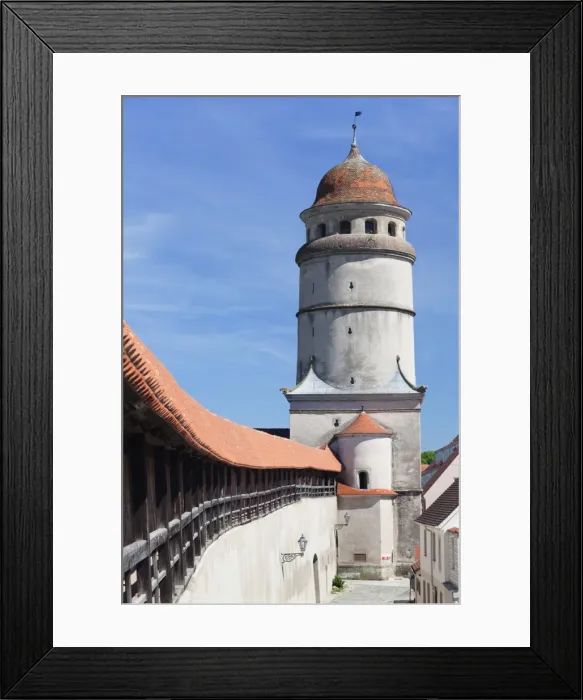Framed Print : Lopsinger Tor Gate and town wall, Nordlingen, Romantic Road, Bavarian Swabia, Bavaria, Germany, Europe Framed Print : Lopsinger Tor Gate and town wall, Nordlingen, Romantic Road, Bavarian Swabia, Bavaria, Germany, Europe