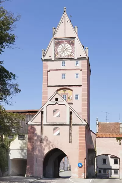 Kempter Tor Gate, Memmingen, Schwaben, Bavaria, Germany, Europe