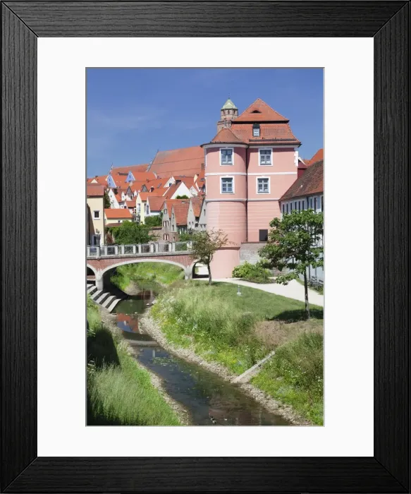 Framed Print : Rieder Tor gate at River Wornitz, Donauworth, Romantic Road, Bavarian Swabia, Bavaria, Germany, Europe Framed Print : Rieder Tor gate at River Wornitz, Donauworth, Romantic Road, Bavarian Swabia, Bavaria, Germany, Europe