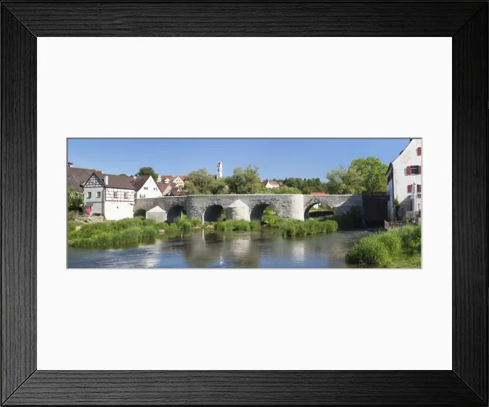 Framed Print : Bridge over Wornitz River, Harburg, Romantic Road, Bavarian Swabia, Bavaria, Germany, Europe Framed Print : Bridge over Wornitz River, Harburg, Romantic Road, Bavarian Swabia, Bavaria, Germany, Europe