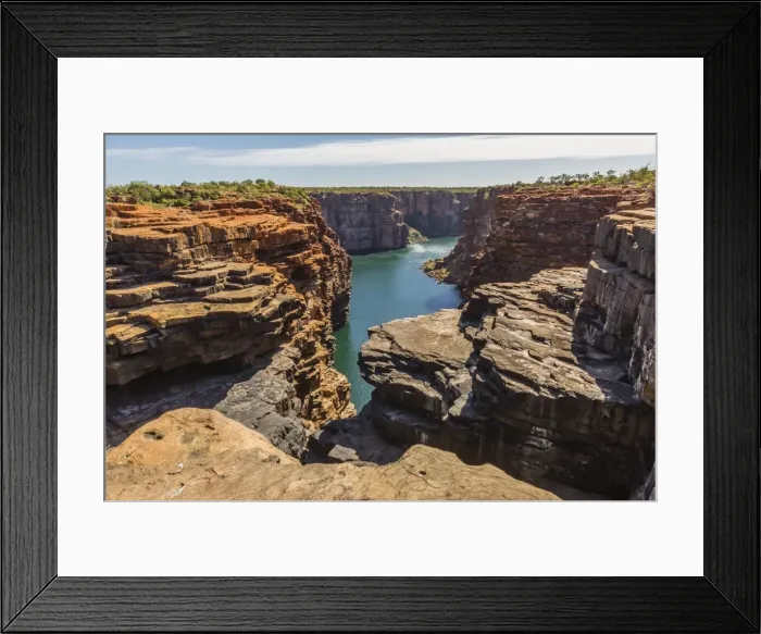 Framed Print : The sandstone cliffs of the King George River, Koolama Bay, Kimberley, Western Australia, Australia, Pacific Framed Print : The sandstone cliffs of the King George River, Koolama Bay, Kimberley, Western Australia, Australia, Pacific