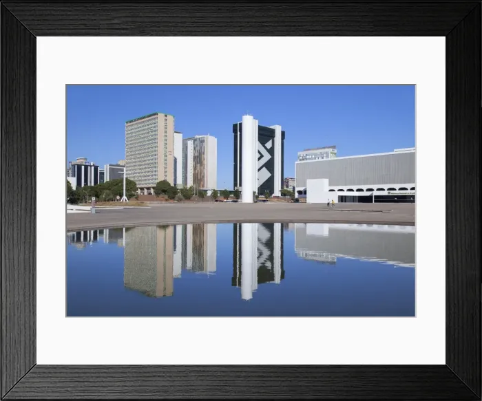 Framed Print : National Library, skyscrapers, UNESCO World Heritage Site, Brasilia, Federal District, Brazil, South America Framed Print : National Library, skyscrapers, UNESCO World Heritage Site, Brasilia, Federal District, Brazil, South America