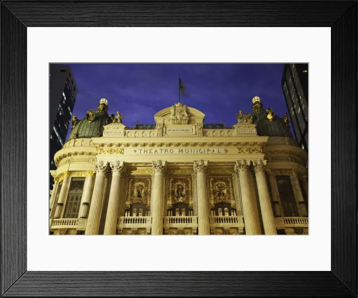 Framed Print : Municipal Theatre (Theatro Municipal), dusk, Cinelandia, Centro, Rio de Janeiro, Brazil, South America Framed Print : Municipal Theatre (Theatro Municipal), dusk, Cinelandia, Centro, Rio de Janeiro, Brazil, South America