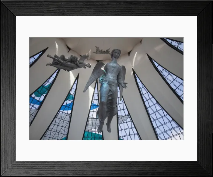 Framed Print : Angel sculptures, Alfredo Ceschiatti, Metropolitan Cathedral, UNESCO World Heritage Site, Brasilia, Federal District, Brazil, South America Framed Print : Angel sculptures, Alfredo Ceschiatti, Metropolitan Cathedral, UNESCO World Heritage Site, Brasilia, Federal District, Brazil, South America