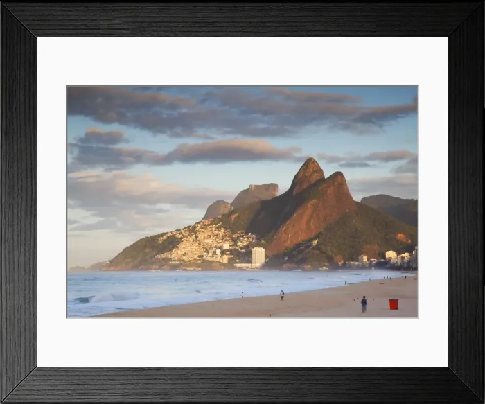 Framed Print : Ipanema beach, dawn, Rio de Janeiro, Brazil, South America Framed Print : Ipanema beach, dawn, Rio de Janeiro, Brazil, South America
