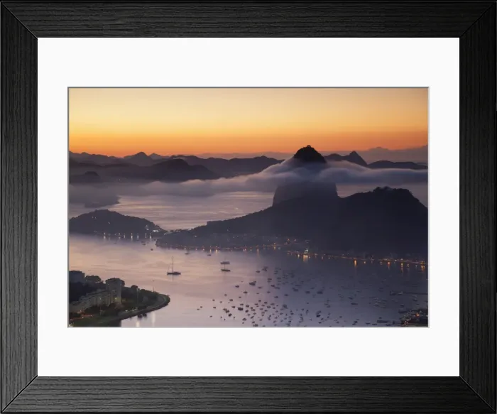 Framed Print : Sugarloaf Mountain (Pao de Acucar) at dawn, Rio de Janeiro, Brazil, South America Framed Print : Sugarloaf Mountain (Pao de Acucar) at dawn, Rio de Janeiro, Brazil, South America