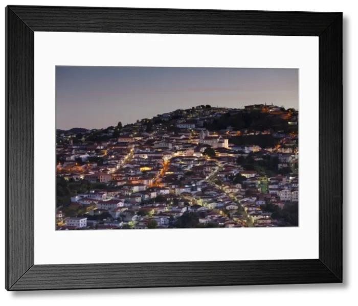 Framed Print : View of Diamantina. UNESCO World Heritage Site, at sunset, Minas Gerais, Brazil, South America Framed Print : View of Diamantina. UNESCO World Heritage Site, at sunset, Minas Gerais, Brazil, South America