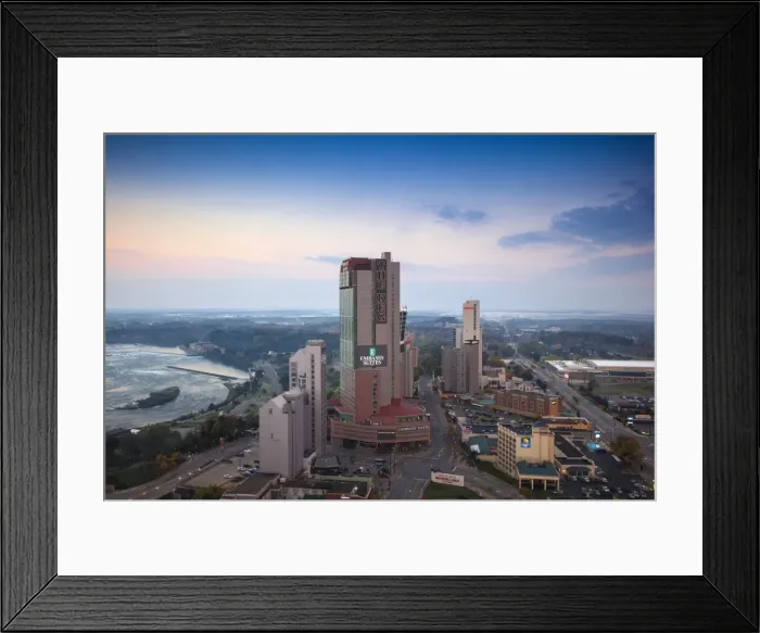 Framed Print : View of hotels, Niagara Falls, Niagara, Ontario, Canada, North America Framed Print : View of hotels, Niagara Falls, Niagara, Ontario, Canada, North America