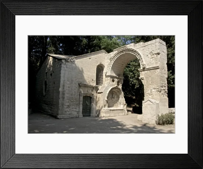 Framed Print : Arch of the 12th century Saint Cesaire Abbey, Alyscamps, A gallo-roman necropolis, Arles, Bouches du Rhone, Provence, France, Europe Framed Print : Arch of the 12th century Saint Cesaire Abbey, Alyscamps, A gallo-roman necropolis, Arles, Bouches du Rhone, Provence, France, Europe