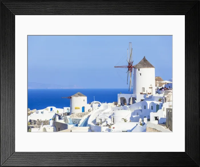 Framed Print : Windmill and traditional houses, Oia, Santorini (Thira), Cyclades Islands, Aegean Sea, Greek Islands, Greece, Europe Framed Print : Windmill and traditional houses, Oia, Santorini (Thira), Cyclades Islands, Aegean Sea, Greek Islands, Greece, Europe