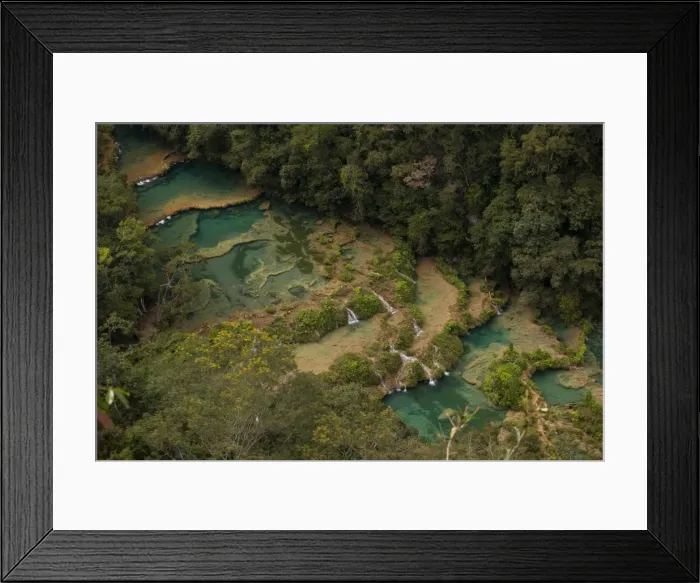 Framed Print : Semuc Champey waterfalls, Guatemala, Central America Framed Print : Semuc Champey waterfalls, Guatemala, Central America