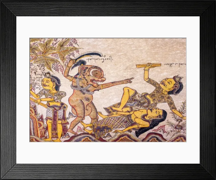 Framed Print : Traditional Kamasan paintings, Kertha Gosa pavilion (former Hall of Justice) in Puri Semarapura Palace, Klungkung, Bali, Indonesia, Southeast Asia, Asia Framed Print : Traditional Kamasan paintings, Kertha Gosa pavilion (former Hall of Justice) in Puri Semarapura Palace, Klungkung, Bali, Indonesia, Southeast Asia, Asia