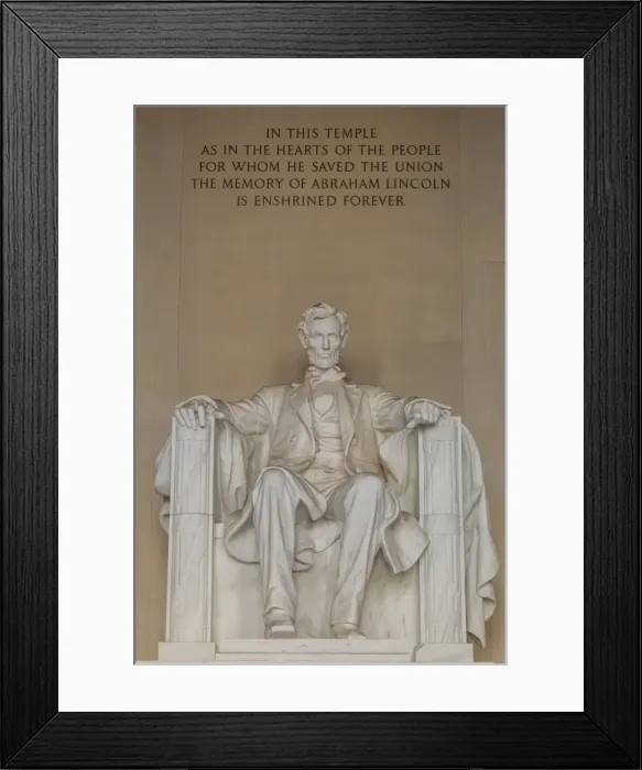 Framed Print : Interior view of the Lincoln Statue in the Lincoln Memorial, Washington D. C. United States of America, North America Framed Print : Interior view of the Lincoln Statue in the Lincoln Memorial, Washington D. C. United States of America, North America
