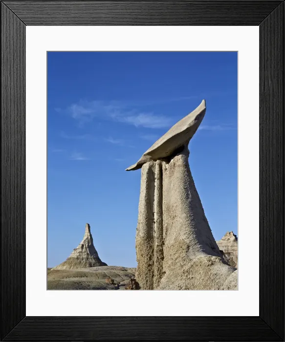 Framed Print : Hoodoo and cone, Bisti Wilderness, New Mexico, United States of America, North America Framed Print : Hoodoo and cone, Bisti Wilderness, New Mexico, United States of America, North America