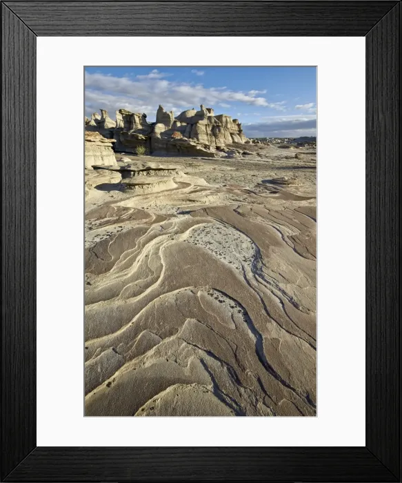 Framed Print : Rock layers in the badlands, Bisti Wilderness, New Mexico, United States of America, North America Framed Print : Rock layers in the badlands, Bisti Wilderness, New Mexico, United States of America, North America