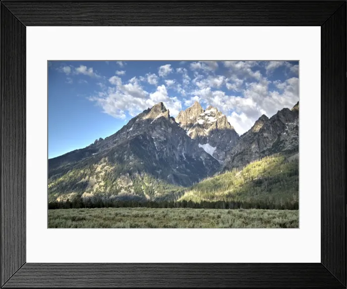Framed Print : Teton Range, Grand Teton National Park, Wyoming, United States of America, North America