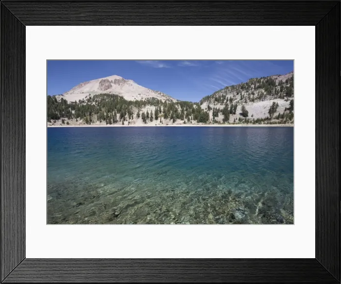 Framed Print : Hellen Lake with Mount Lassen, 3187 m, in the background, Lassen Volcanic National Park, California, United States of America, North America Framed Print : Hellen Lake with Mount Lassen, 3187 m, in the background, Lassen Volcanic National Park, California, United States of America, North America