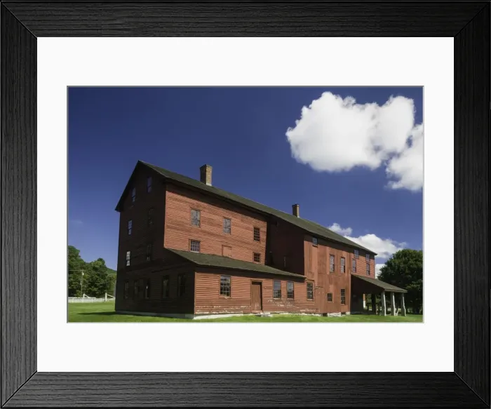 Framed Print : The laundry machine building at the Hancock Shaker Village, Hancock, Massachusetts, New England, United States of America, North America Framed Print : The laundry machine building at the Hancock Shaker Village, Hancock, Massachusetts, New England, United States of America, North America