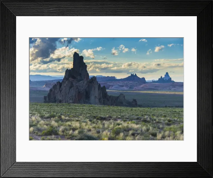 Framed Print : Rock formations in the late daylight near Monument Valley, Arizona, United States of America, North America Framed Print : Rock formations in the late daylight near Monument Valley, Arizona, United States of America, North America