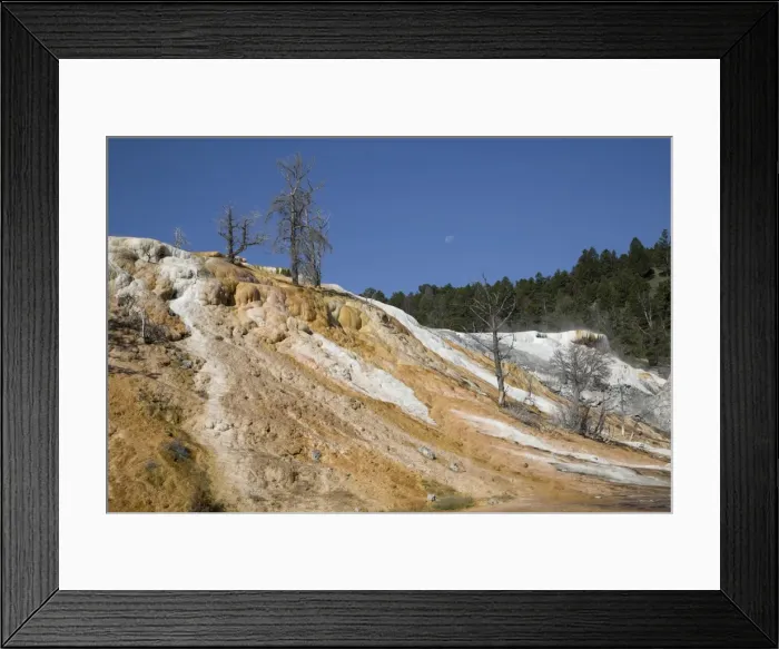 Framed Print : Mammoth Hot Springs, Yellowstone National Park, UNESCO World Heritage Site, Wyoming, United States of America, NorthA America Framed Print : Mammoth Hot Springs, Yellowstone National Park, UNESCO World Heritage Site, Wyoming, United States of America, NorthA America