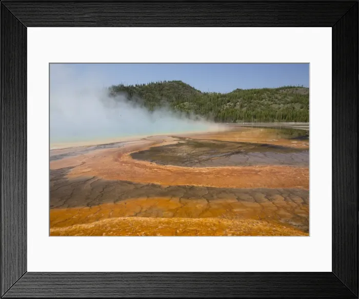 Framed Print : Pool runoff of orange bacteria and algae (Therophiles), Grand Prismatic Pool, Midway Geyser Basin, Yellowstone National Park, UNESCO World Heritage Site, Wyoming, United States of America, North America Framed Print : Pool runoff of orange bacteria and algae (Therophiles), Grand Prismatic Pool, Midway Geyser Basin, Yellowstone National Park, UNESCO World Heritage Site, Wyoming, United States of America, North America