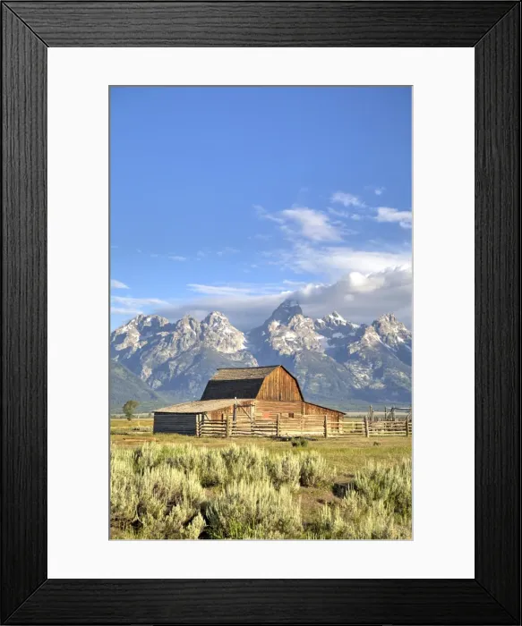 Framed Print : John Moulton Homestead, Barn dating from the 1890s, Mormon Row, Grand Teton National Park, Wyoming, United States of America, North America Framed Print : John Moulton Homestead, Barn dating from the 1890s, Mormon Row, Grand Teton National Park, Wyoming, United States of America, North America