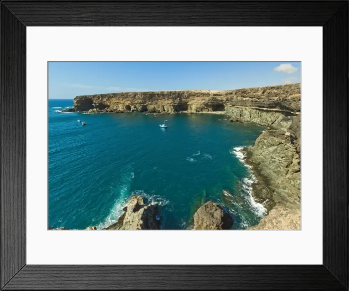 Framed Print : Caleta Negra (Black Bay) a popular boat trip and walk with its distinctive sedimentary and lava strata, Ajuy, Fuerteventura, Spain, Atlantic, Europe Framed Print : Caleta Negra (Black Bay) a popular boat trip and walk with its distinctive sedimentary and lava strata, Ajuy, Fuerteventura, Spain, Atlantic, Europe