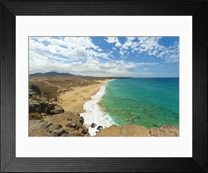 Framed Print : View south over Charco de Guelde bay from the cliff tops at this northwest village, El Cotillo, Fuerteventura, Canary Islands, Spain, Atlantic, Europe Framed Print : View south over Charco de Guelde bay from the cliff tops at this northwest village, El Cotillo, Fuerteventura, Canary Islands, Spain, Atlantic, Europe