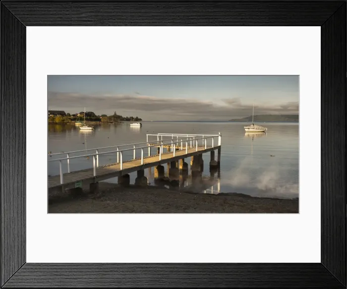 Framed Print : Jetty at 2 Mile Bay, Lake Taupo, North Island, New Zealand, Pacific Framed Print : Jetty at 2 Mile Bay, Lake Taupo, North Island, New Zealand, Pacific