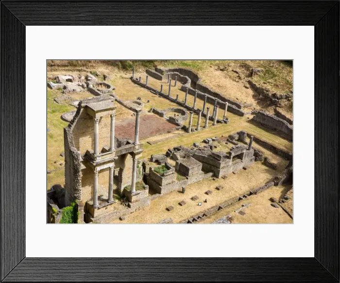 Framed Print : Roman theatre, Volterra, Tuscany, Italy, Europe Framed Print : Roman theatre, Volterra, Tuscany, Italy, Europe