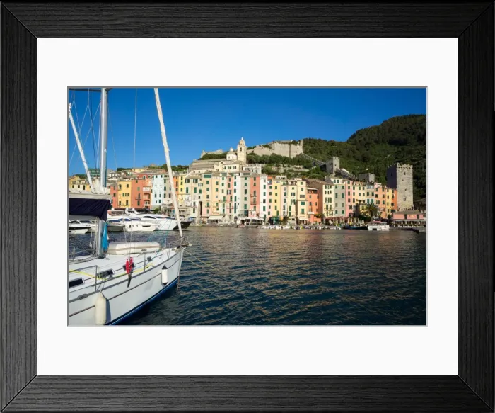 Framed Print : Early morning, harbour and town, Porto Venere, Cinque Terre, UNESCO World Heritage Site, Liguria, Italy, Europe Framed Print : Early morning, harbour and town, Porto Venere, Cinque Terre, UNESCO World Heritage Site, Liguria, Italy, Europe