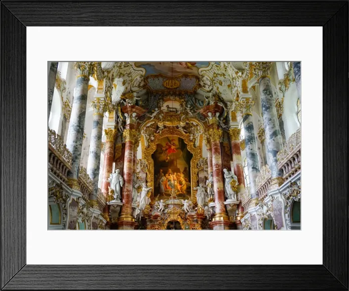 Framed Print : The Weiskirche (White Church), UNESCO World Heritage Site, near Fussen, Bavaria, Germany, Europe Framed Print : The Weiskirche (White Church), UNESCO World Heritage Site, near Fussen, Bavaria, Germany, Europe