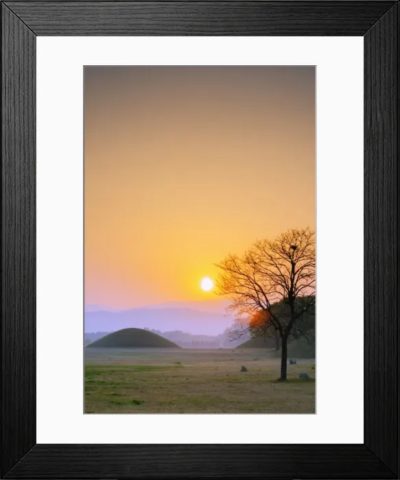 Framed Print : Royal Tombs burial mounds at sunrise, UNESCO World Heritage Site, Gyeongju, Gyeongsangbuk-do, South Korea, Asia Framed Print : Royal Tombs burial mounds at sunrise, UNESCO World Heritage Site, Gyeongju, Gyeongsangbuk-do, South Korea, Asia