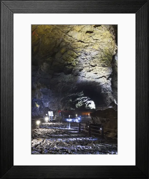 Framed Print : Manjanggul Lava Tube, UNESCO World Heritage Site, Jeju Island, South Korea, Asia Framed Print : Manjanggul Lava Tube, UNESCO World Heritage Site, Jeju Island, South Korea, Asia