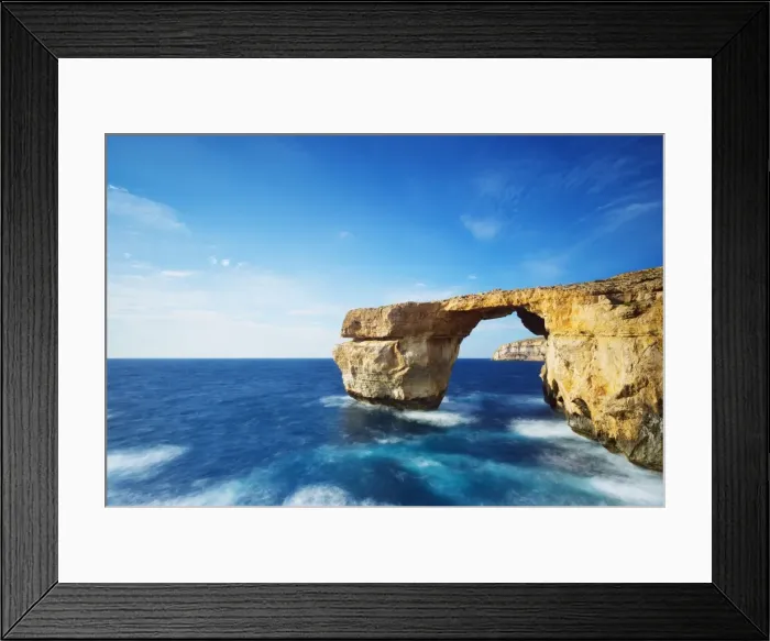 Framed Print : The Azure Window natural arch, Dwerja Bay, Gozo Island, Malta, Mediterranean, Europe Framed Print : The Azure Window natural arch, Dwerja Bay, Gozo Island, Malta, Mediterranean, Europe
