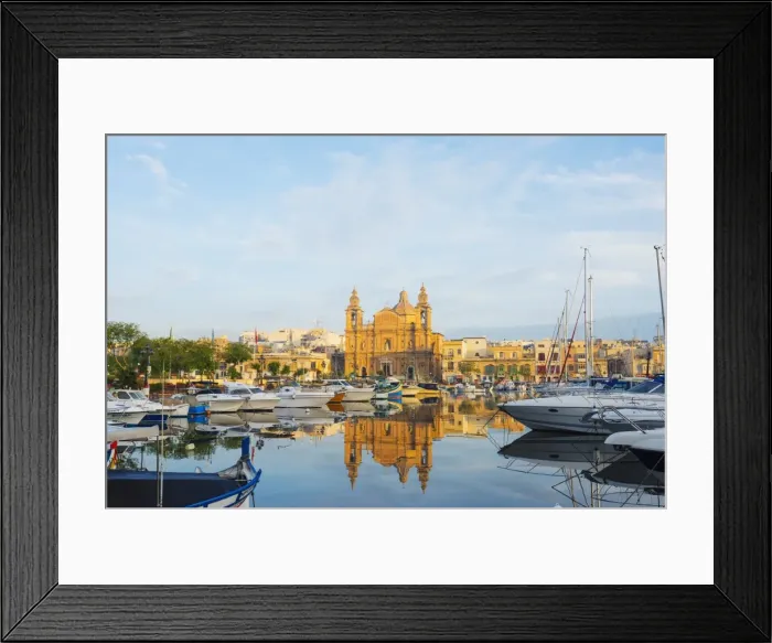 Framed Print : St. Josephs Church, Msida Creek Harbour, Valletta, Malta, Mediterranean, Europe Framed Print : St. Josephs Church, Msida Creek Harbour, Valletta, Malta, Mediterranean, Europe
