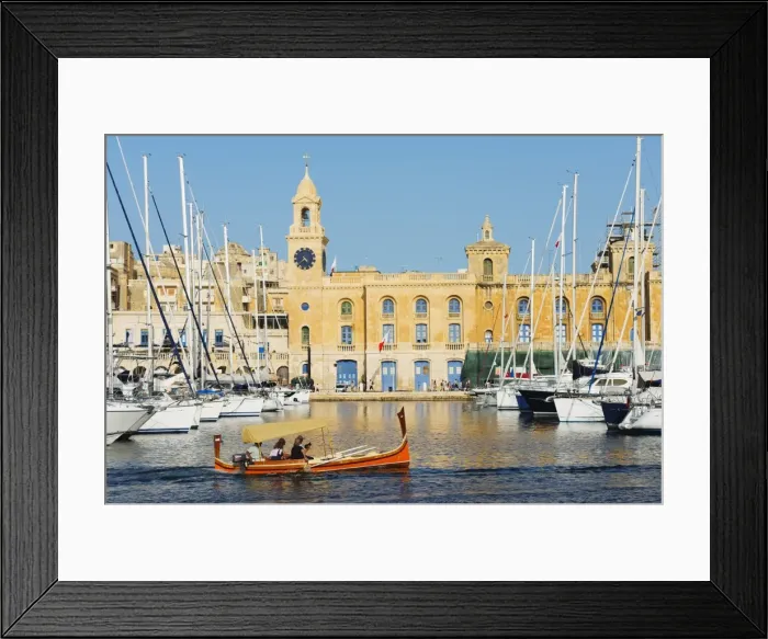 Framed Print : Grand Harbour Marina, Vittoriosa (Birgu), The Three Cities, Malta, Mediterranean, Europe Framed Print : Grand Harbour Marina, Vittoriosa (Birgu), The Three Cities, Malta, Mediterranean, Europe