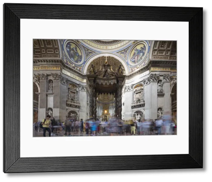 Framed Print : Inside St. Peters Basilica. Vatican City, UNESCO World Heritage Site, Rome, Lazio, Italy, Europe Framed Print : Inside St. Peters Basilica. Vatican City, UNESCO World Heritage Site, Rome, Lazio, Italy, Europe