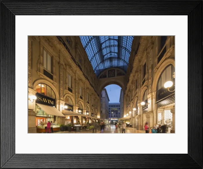 Framed Print : Vittorio Emmanuel II Gallery (Galleria Vittorio Emanuele II), Piazza del Duomo, Milan, Lombardy, Italy, Europe Framed Print : Vittorio Emmanuel II Gallery (Galleria Vittorio Emanuele II), Piazza del Duomo, Milan, Lombardy, Italy, Europe