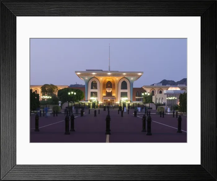 Framed Print : Sultan Qaboos Palace, Old Muscat, Muscat, Oman, Middle East Framed Print : Sultan Qaboos Palace, Old Muscat, Muscat, Oman, Middle East