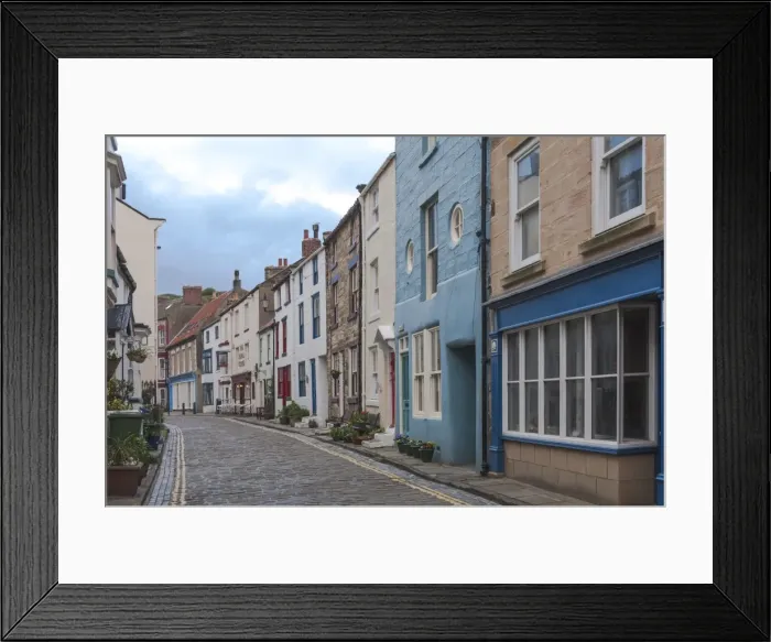Framed Print : Main Street through the fishing village of Staithes, North Yorkshire National Park, Yorkshire, England, United Kingdom, Europe Framed Print : Main Street through the fishing village of Staithes, North Yorkshire National Park, Yorkshire, England, United Kingdom, Europe
