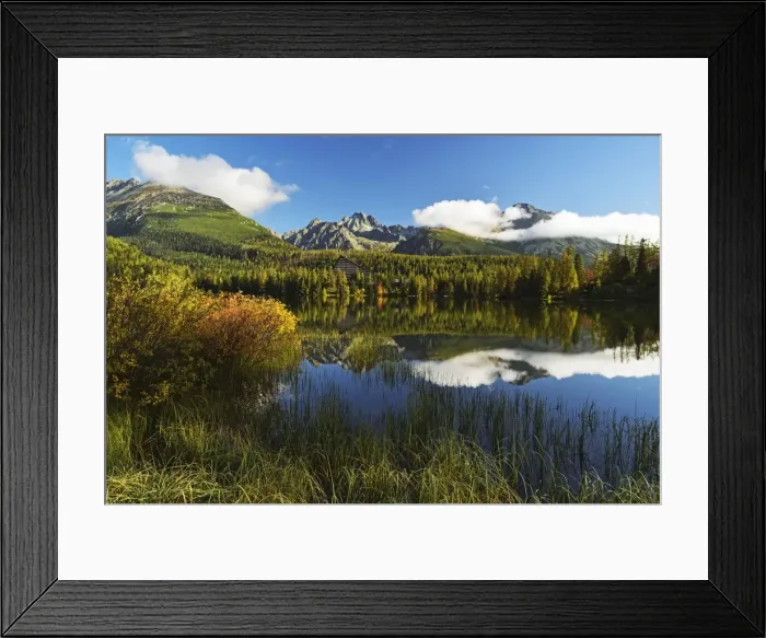 Framed Print : Strbske Pleso, High Tatras (Vysoke Tatry), Slovakia, Europe