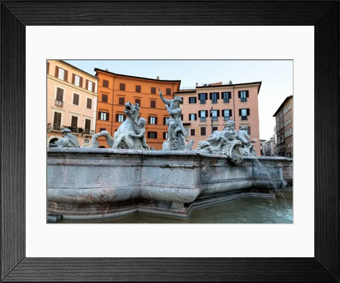 Framed Print : Fontana del Nettuno (Fountain of Neptune) in Piazza Navona, Rome, Lazio, Italy, Europe Framed Print : Fontana del Nettuno (Fountain of Neptune) in Piazza Navona, Rome, Lazio, Italy, Europe