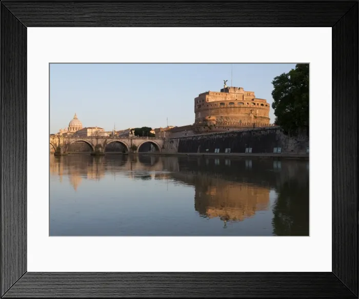Framed Print : The River Tiber with Castel Sant Angelo, Ponte Sant Angelo bridge and the dome of St. Peters Basilica, Rome, Lazio, Italy, Europe Framed Print : The River Tiber with Castel Sant Angelo, Ponte Sant Angelo bridge and the dome of St. Peters Basilica, Rome, Lazio, Italy, Europe